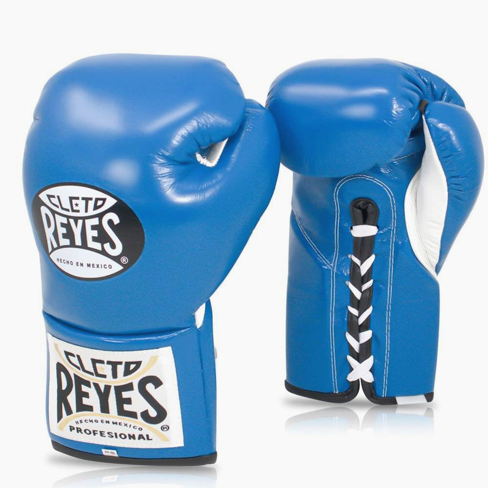 Boxing gloves CB2 with Cleto laces Arena Professional Combat CombatArena.net Reyes Blue - –
