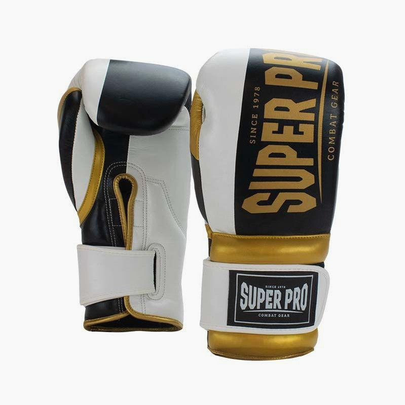 Guanti da sacco da boxe - Nero/Oro SUPER PRO COMBAT GEAR