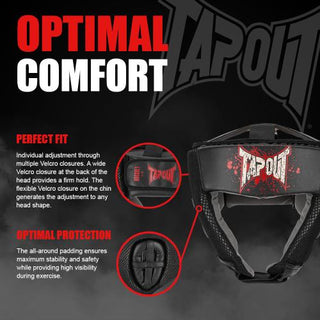 Casco Tapout Hockney Nero-Combat Arena