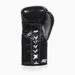 Boxing gloves Cleto Reyes Professional CB2 Black-Silver with laces 