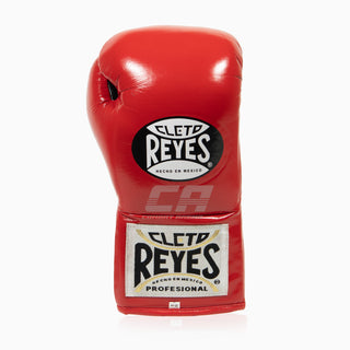 Boxing gloves Cleto Reyes Professional CB2 Red-Black with laces 