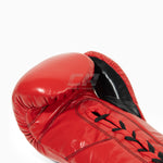 Boxing gloves Cleto Reyes Professional CB2 Red-Black with laces 