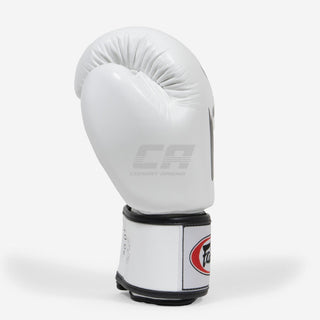 Thai boxing gloves Fairtex BGV19 Deluxe White