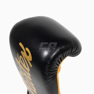 Thai boxing gloves Fairtex Super Sparring BGV18 Black-Gold