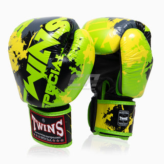 Thai boxing gloves Twins Special FBGVL3 Candy Green