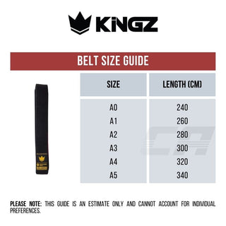 BJJ belt Kingz Gold Label V2