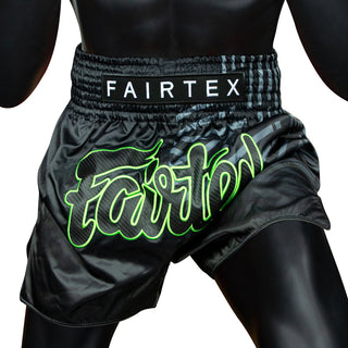 Pantaloncini Kick-Thai Fairtex BS1924 Racer Nero-Combat Arena