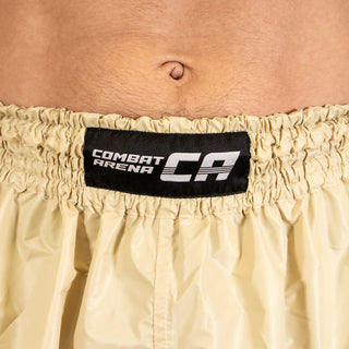 Pantaloncini kick-thai Combat Arena Light Tech Bianco crema-Combat Arena