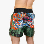 Pantaloncini kick-thai Combat Arena Yin Yang Battle Verde-Combat Arena