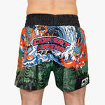 Pantaloncini kick-thai Combat Arena Yin Yang Battle Verde-Combat Arena