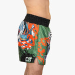 Pantaloncini kick-thai Combat Arena Yin Yang Battle Verde-Combat Arena