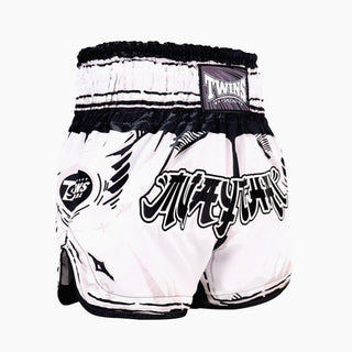 Pantaloncini kick-thai Twins Special Comic Bianco-Combat Arena