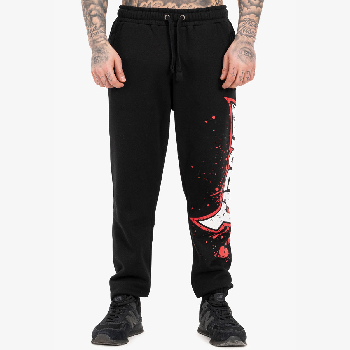 Trousers Joggers Tapout Splashing Black Combat Arena