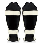 Shinguards Fairtex Competition SP5 with foot guards White