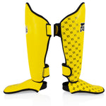 Shinguards Fairtex Competition SP5 with foot guards Yellow