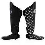 Shinguards Fairtex Competition SP5 with foot guards Black