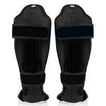 Shinguards Fairtex Competition SP5 with foot guards Black