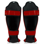 Shinguards Fairtex Competition SP5 with foot guards Red