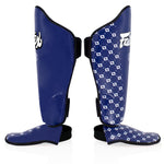 Shinguards Fairtex Competition SP5 with foot guards Blue