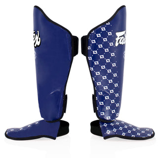 Shinguards Fairtex Competition SP5 with foot guards Blue