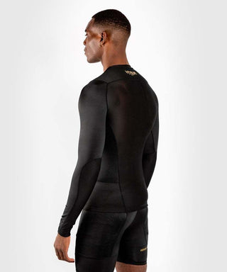 Rashguard Venum G-Fit Nero-oro maniche lunghe