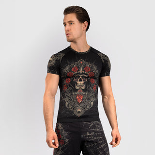 Rashguard Venum Santa Muerte 5.0 maniche corte Nero-Oro-Combat Arena