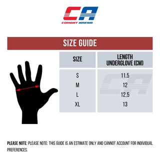 Undergloves with gel padding Combat Arena