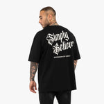 T-shirt Tapout Oversize Simply Believe Black