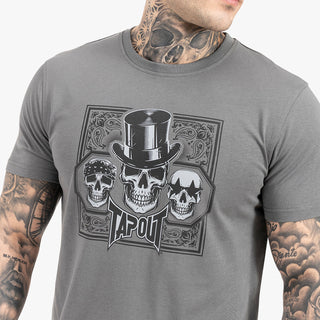 T-shirt Tapout Skull Tee Gray