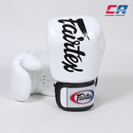 Thai boxing gloves Fairtex BGV19 Deluxe White